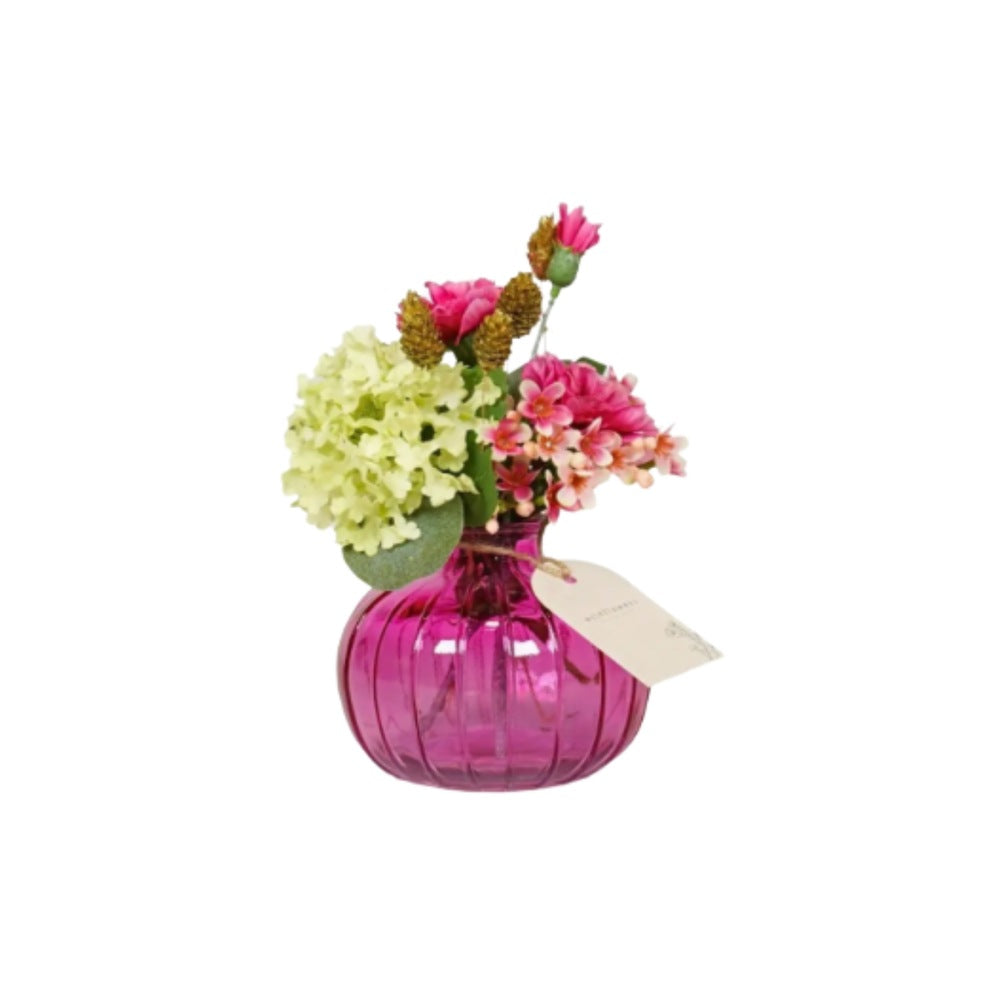 Wildflowers by Floriette, Bouteille Carmen Ronde - Fuchsia
