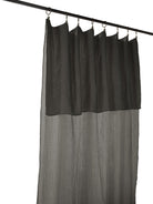 L'effet Papillon, Rideau en gaze de coton 140x300 cm - Granit