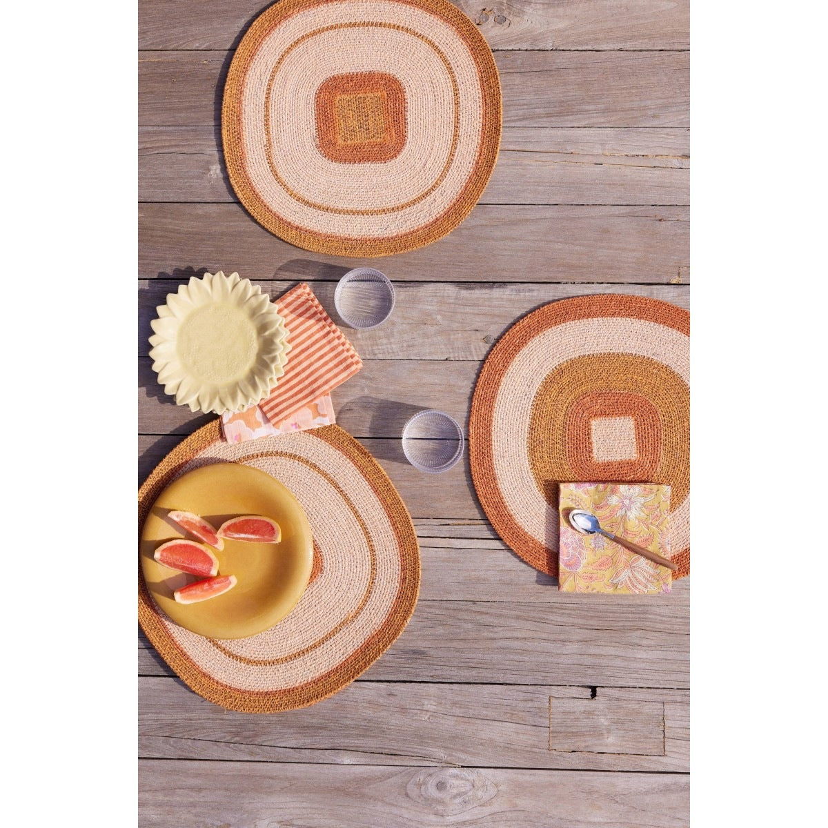 Bonheur du jour, Set de table en jonc de mer - Mada Potiron