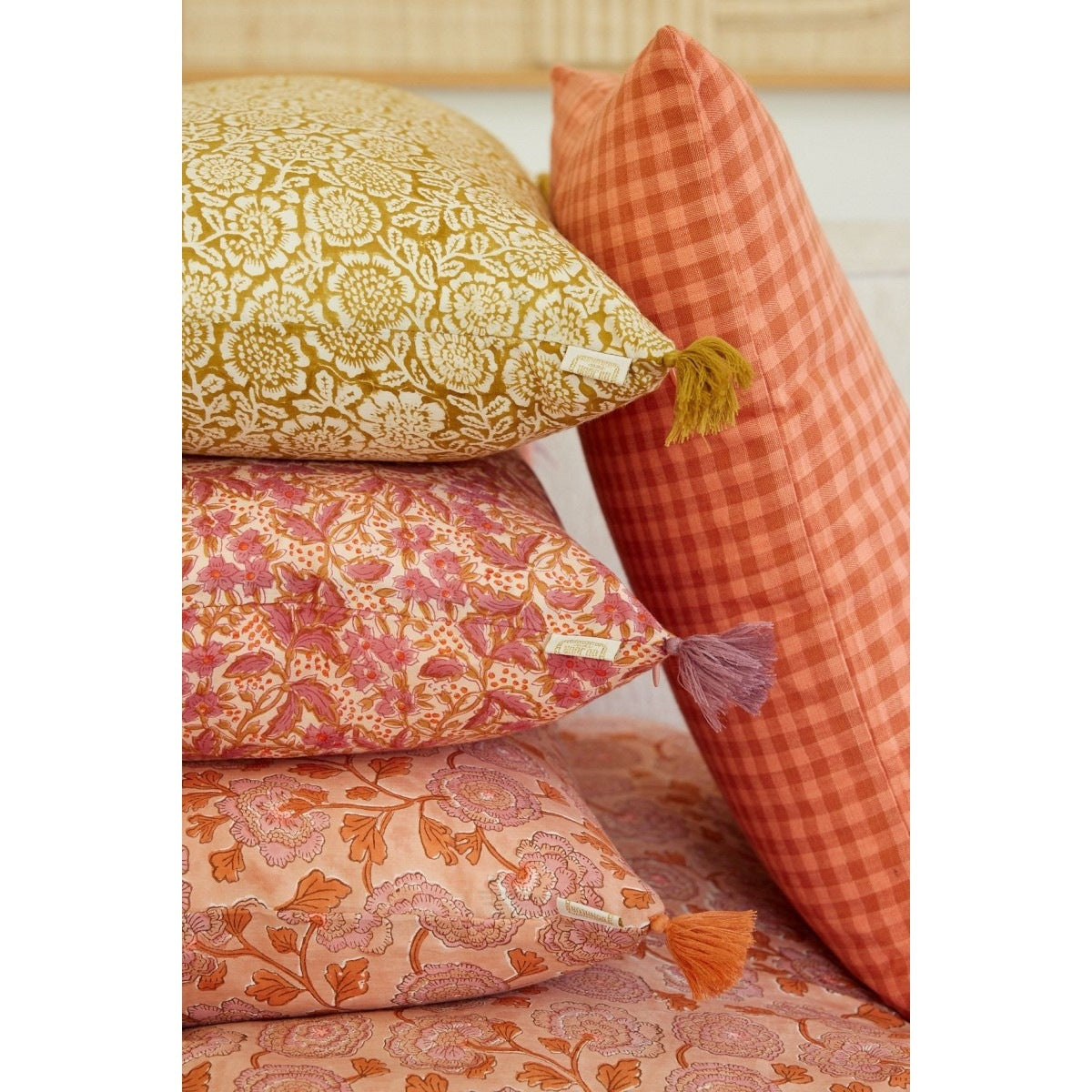 Bonheur du Jour, Housse de coussin 50x35 - kamala absynthe