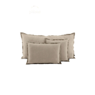 Haomy, Housse de coussin - Seoni Naturel - Carré 45 x 45 cm