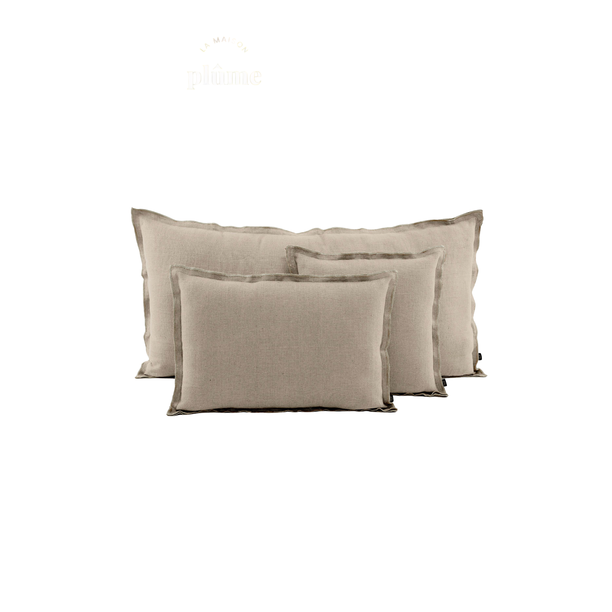 Haomy, Housse de coussin - Seoni Naturel - Carré 45 x 45 cm