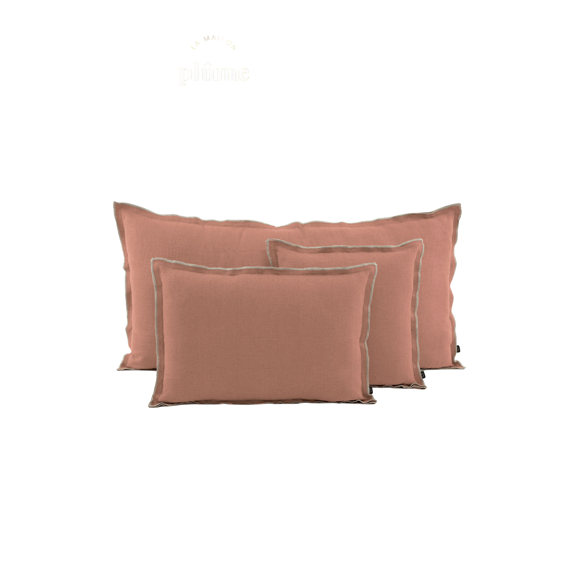 Haomy, Housse de coussin - Seoni Mocaccino - Carré 45 x 45 cm
