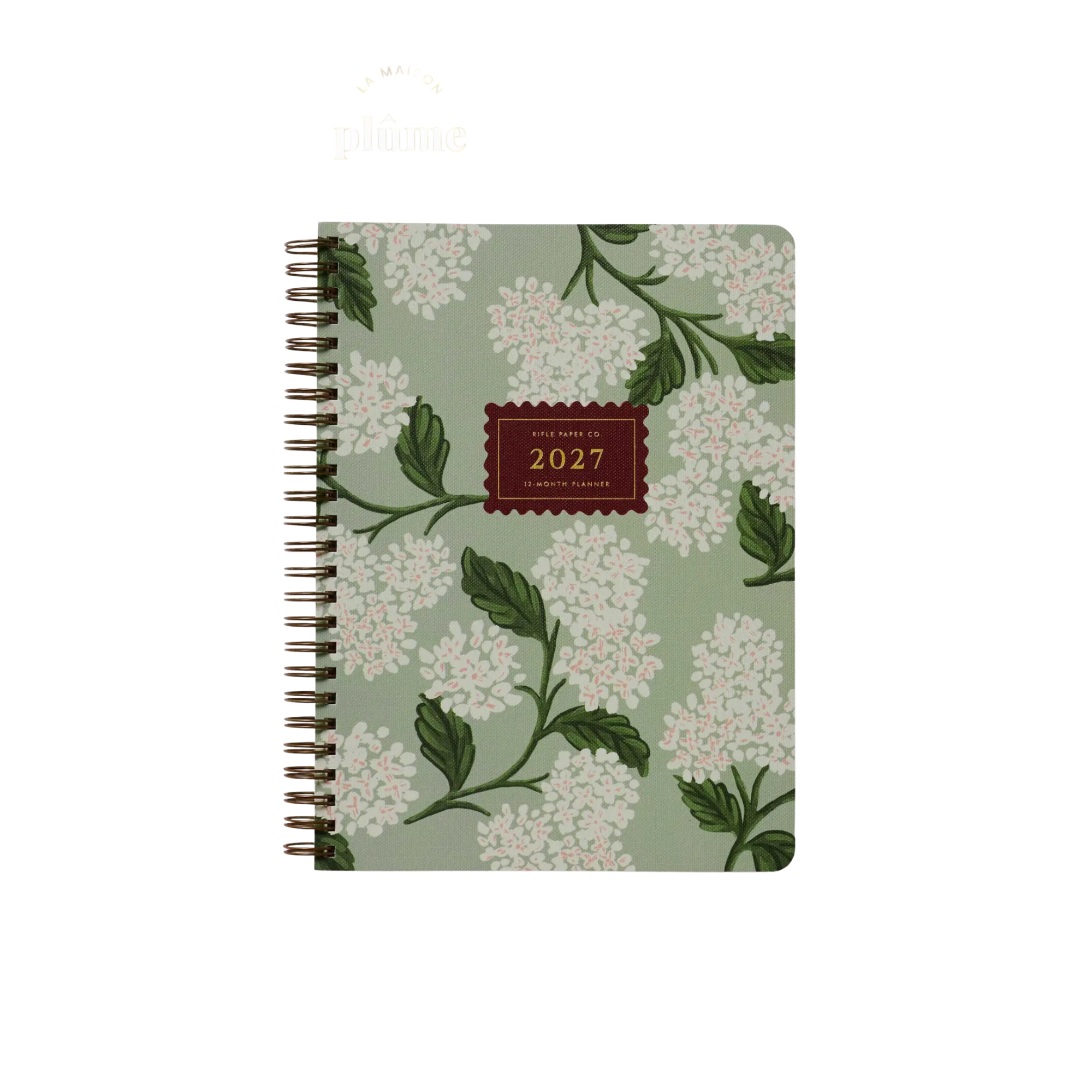 Rifle Paper Co, Agenda à spirale 2027 - Sage Hydrangea