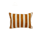 Bonheur du jour, Housse de coussin 50x35 - Rayures Caramel