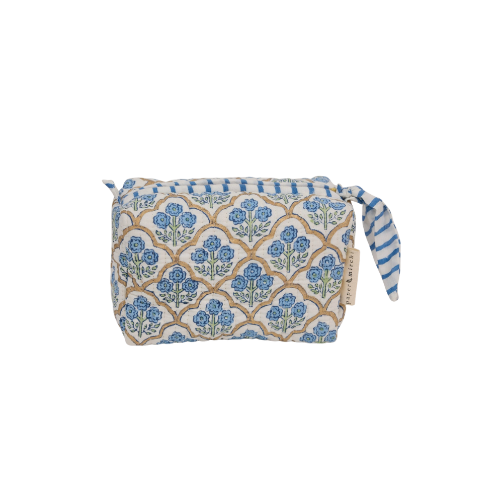 Paper Mirchi, Trousse de toilette - Treillis Indigo