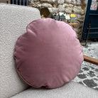 Coussin rond Ø 45 cm - 366 Concept - Shine Velvet Mauve