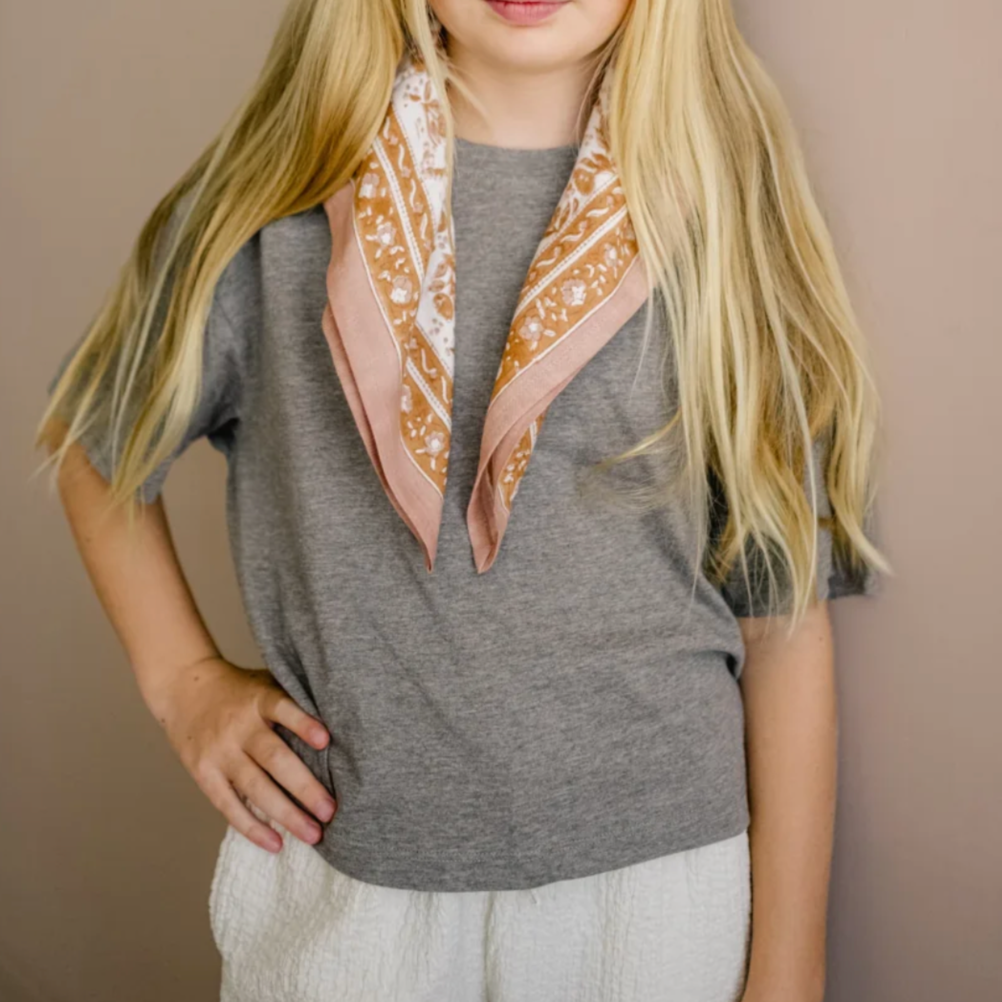 Bindi Atelier, Petit Foulard Indien - Mayli havane