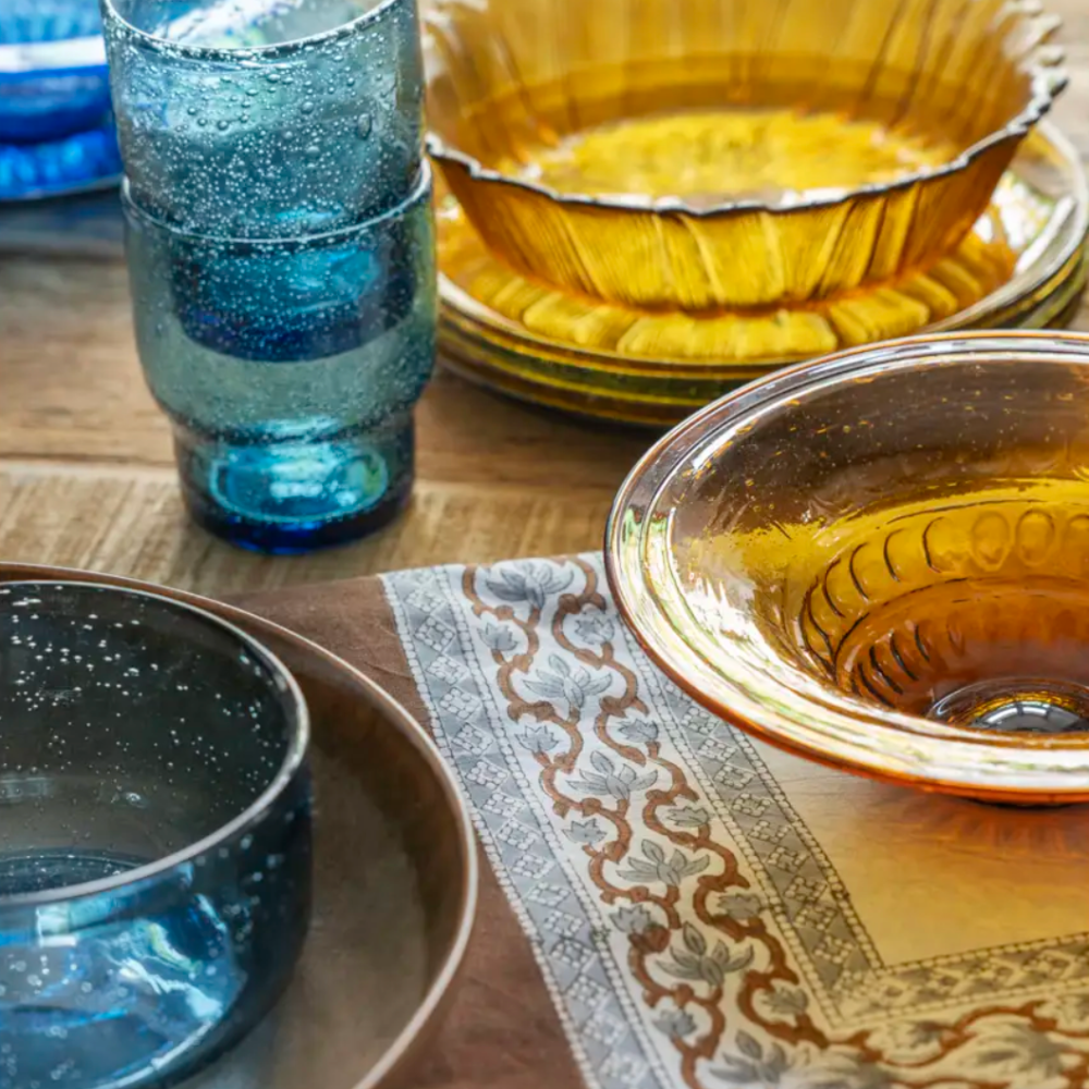 Madam Stoltz, Verre - Bleu