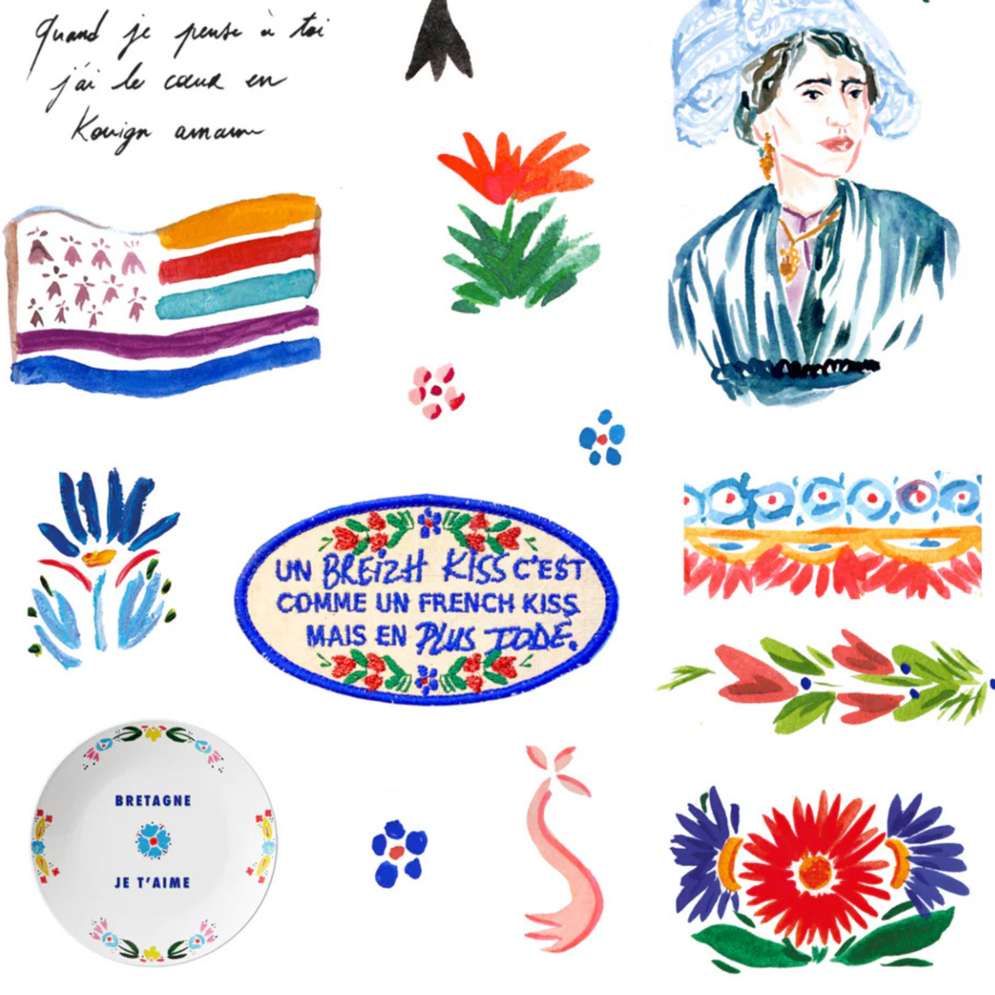 Planche de stickers - BZH