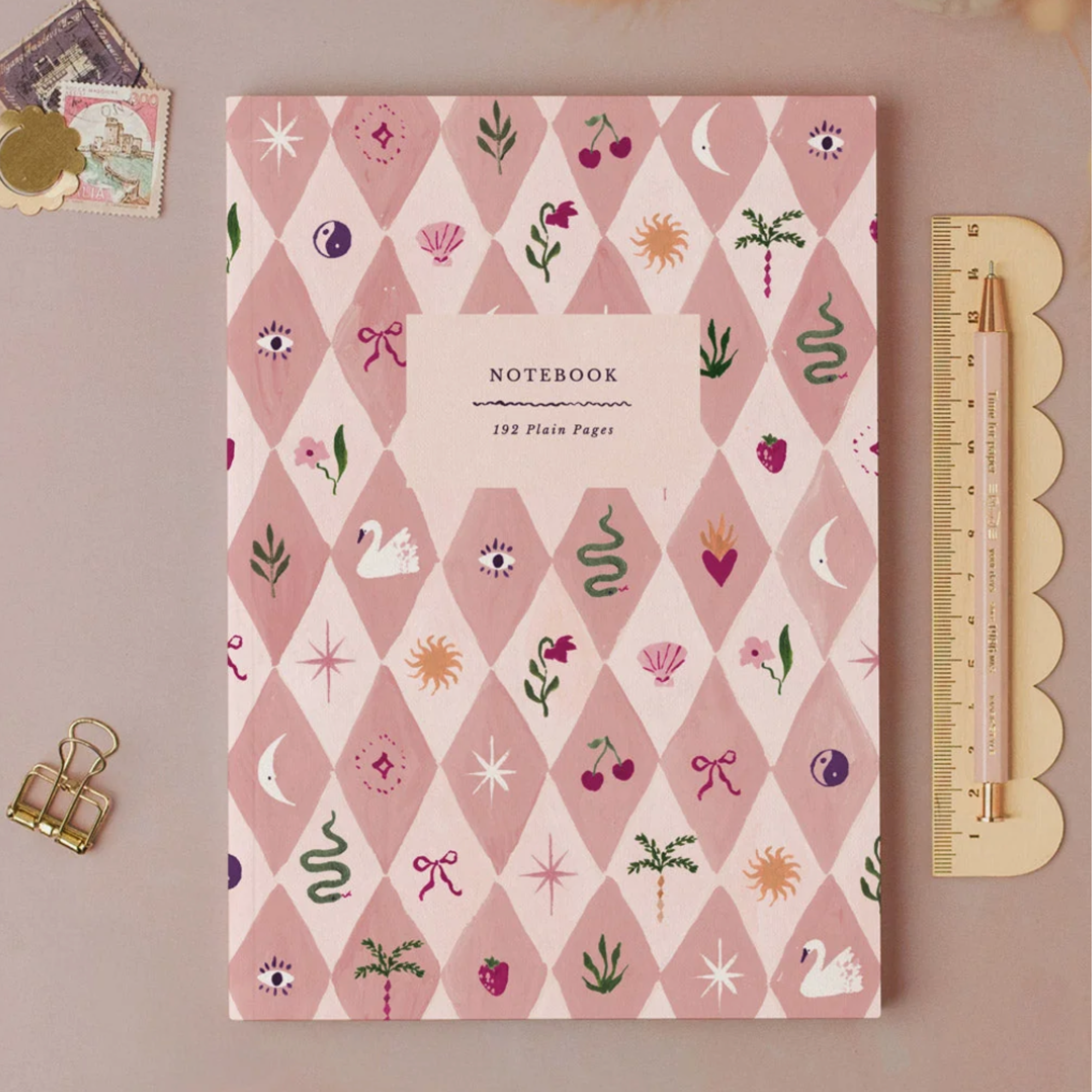 Sister Paper Co, Cahier - Blush Harlequin