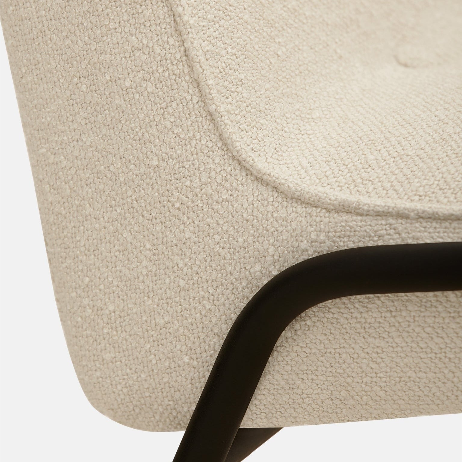 366 Concept, Fauteuil Club 366 Métal - Tissu Boucle