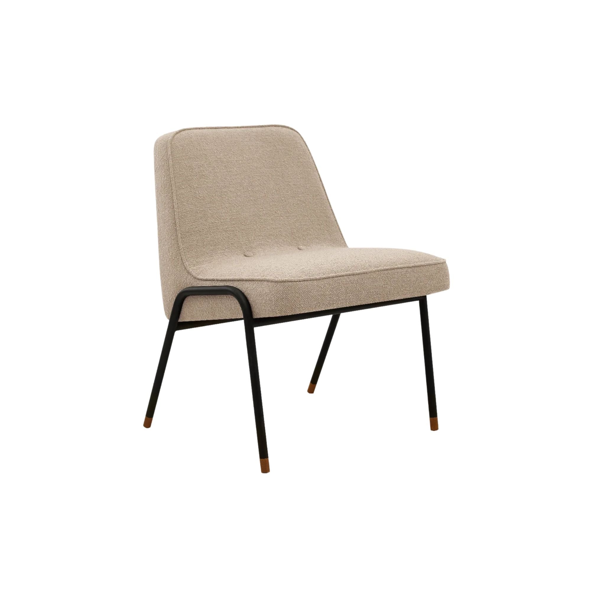 366 Concept, Fauteuil Club 366 Métal - Tissu Boucle