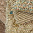 Bonheur du jour, Housse de coussin 50x35 - Mahal Bronze