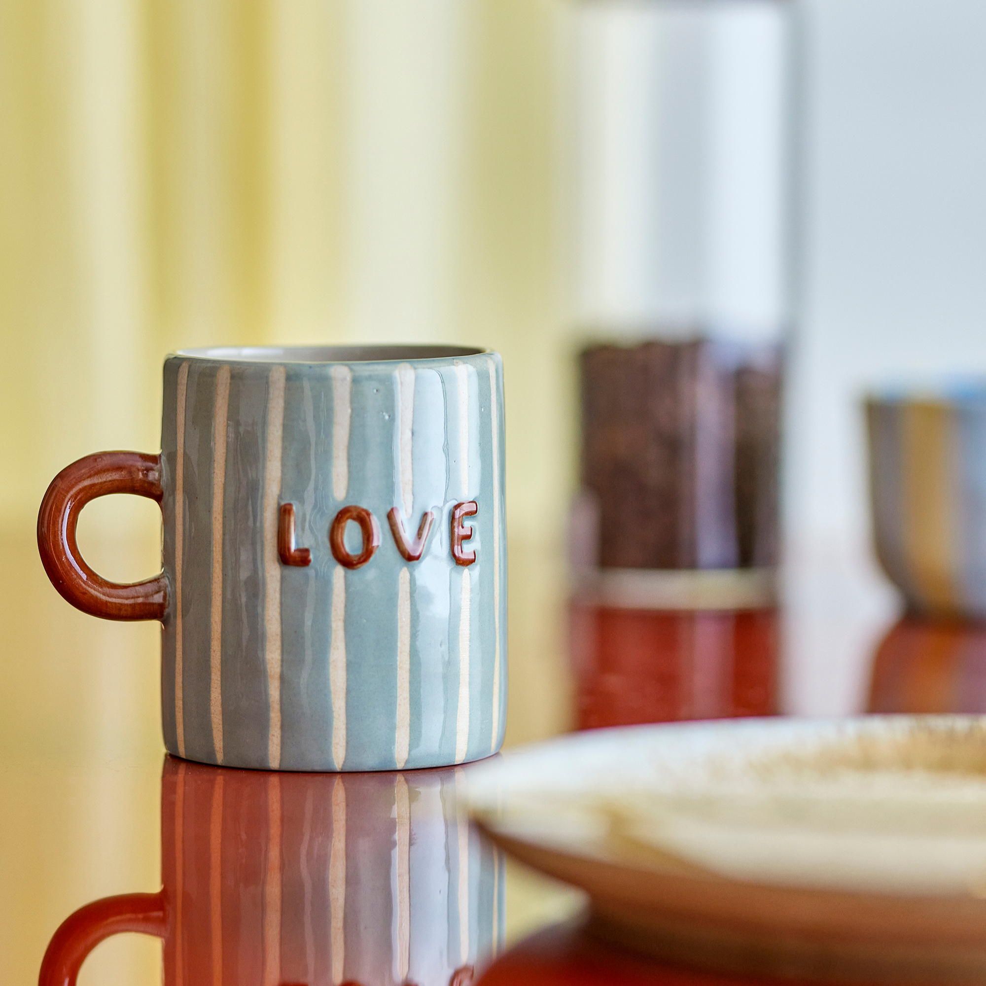 Bloomingville , Mug - Cherish Bleu