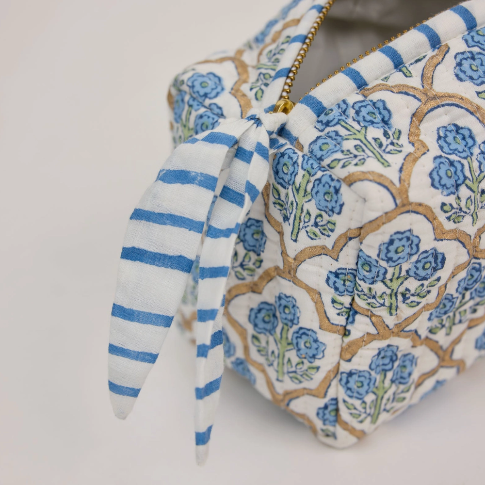 Paper Mirchi, Trousse de toilette - Treillis Indigo