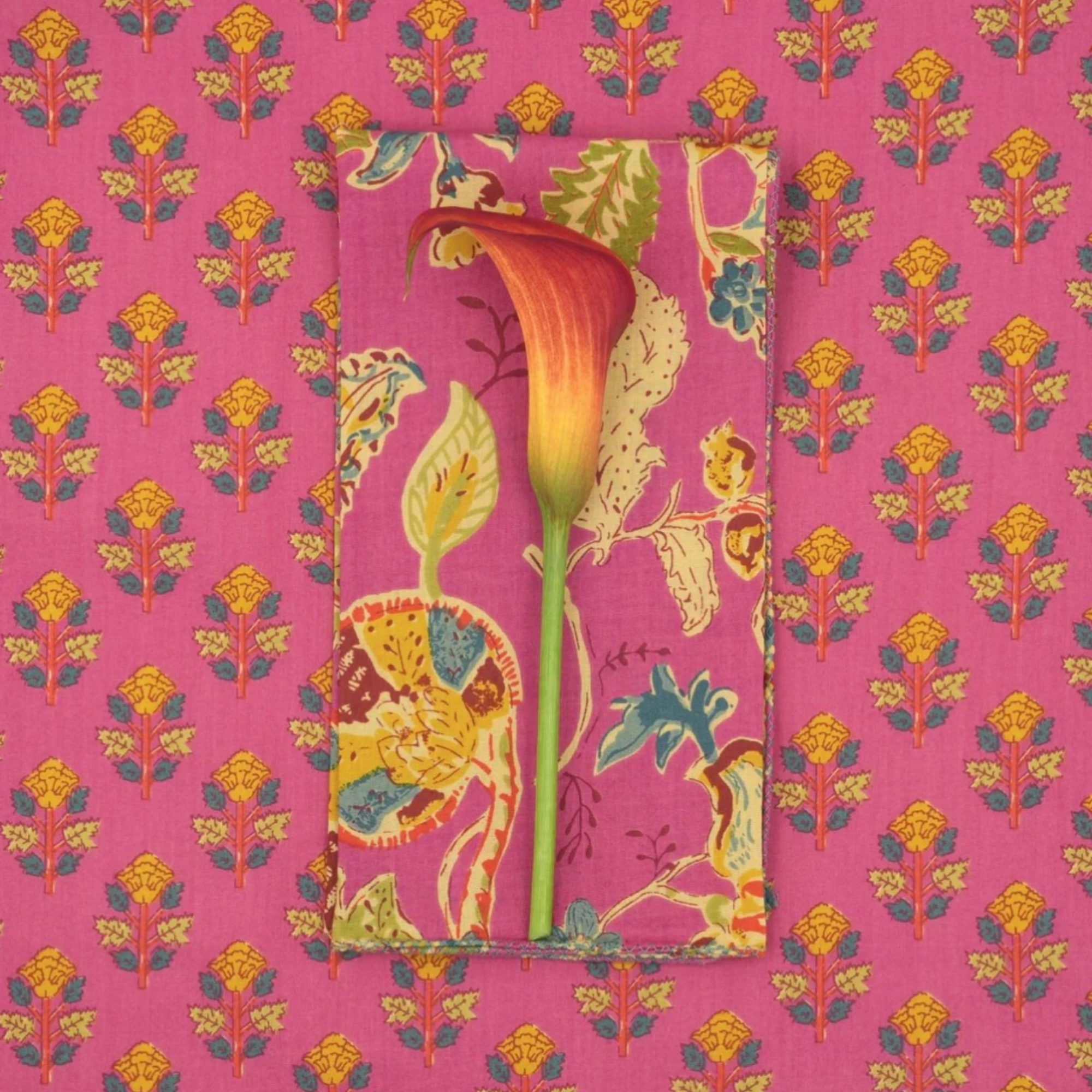 Serviette de table, Suzette à table - Liseron Carmine