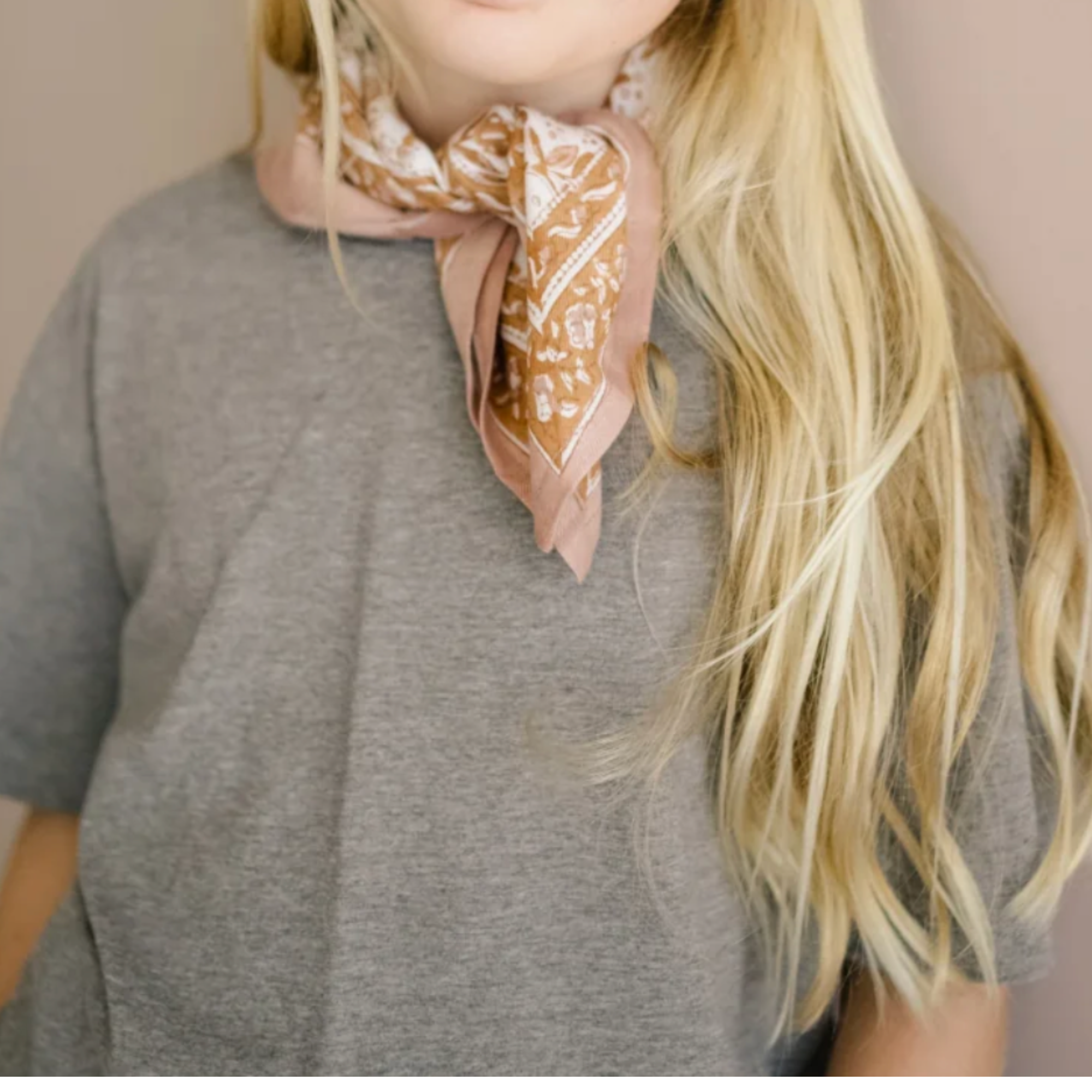 Bindi Atelier, Petit Foulard Indien - Mayli havane