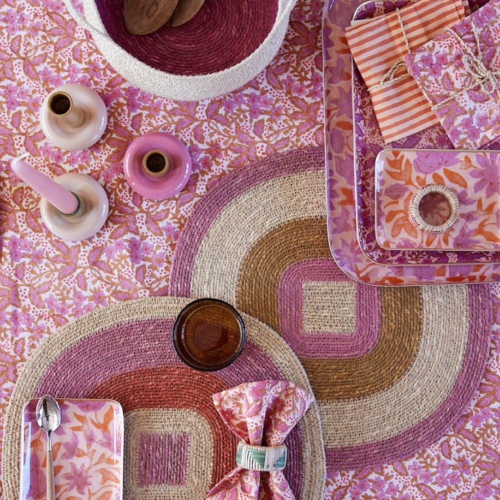 Bonheur du jour, Set de table en jonc de mer Mada - Hazel