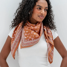 Bindi Atelier, Grand Foulard Indien - Bengal Praline