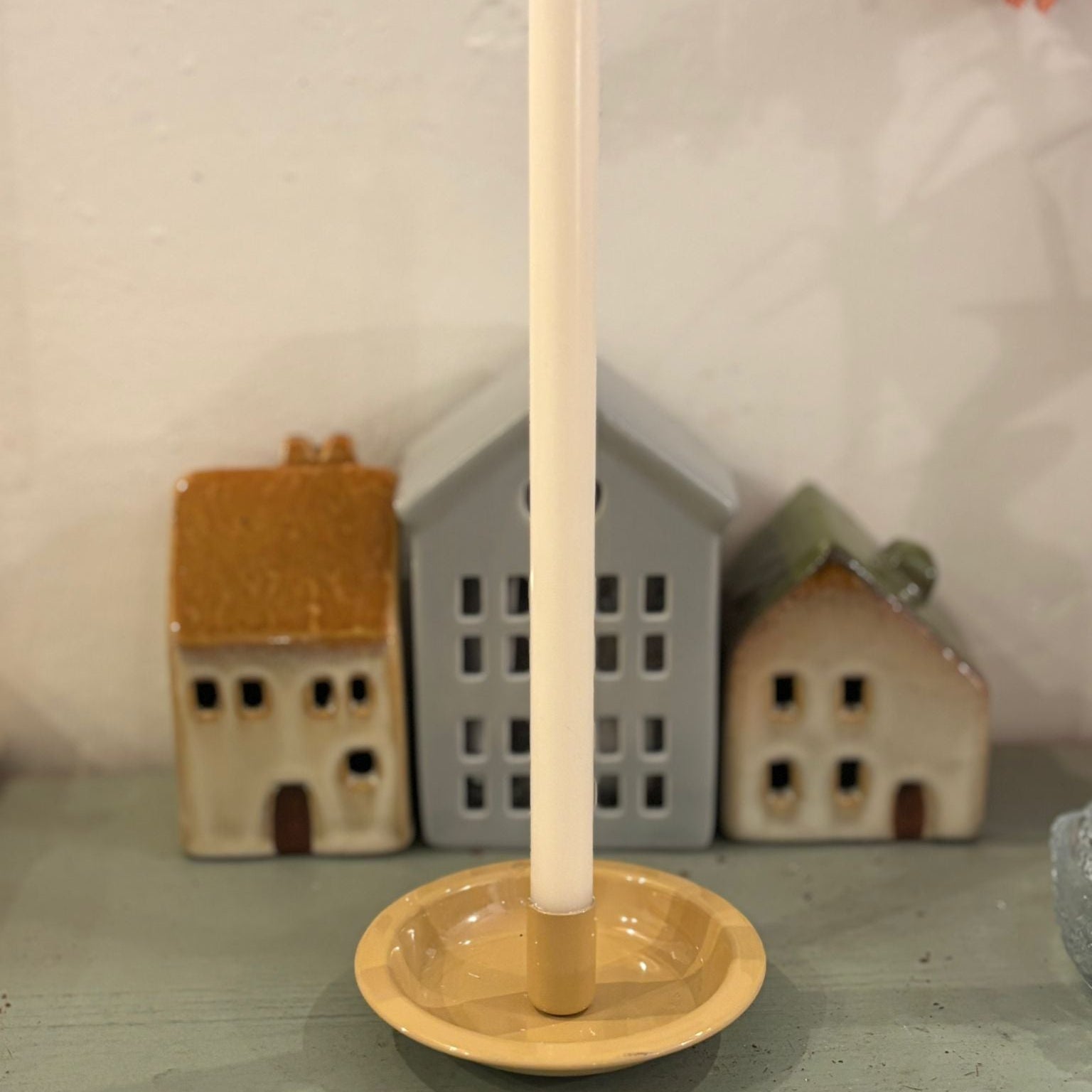 Ib Laursen, Bougeoir pour bougies fines en métal - Beige