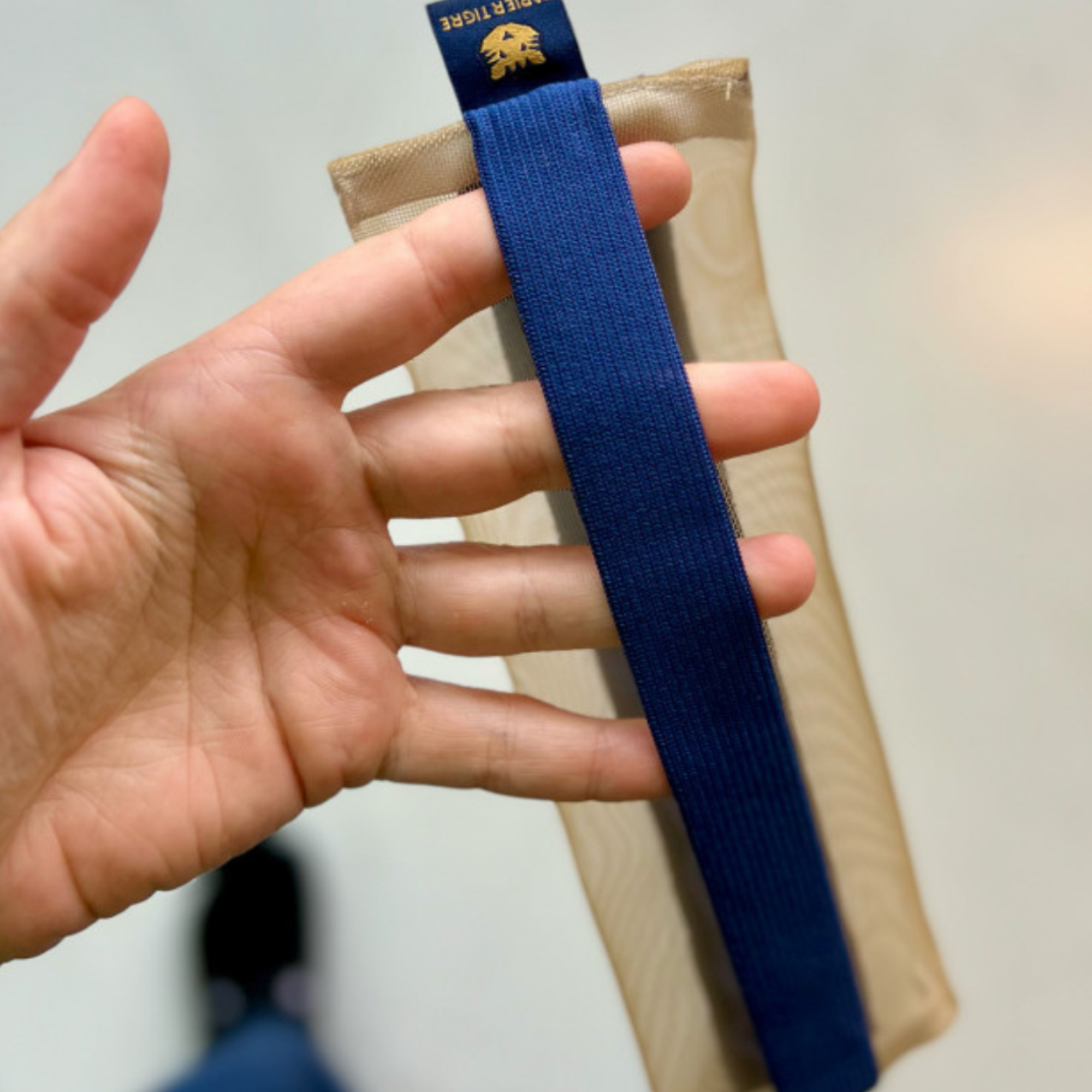 Papier Tigre, Trousse Kito - Bleu & Camel