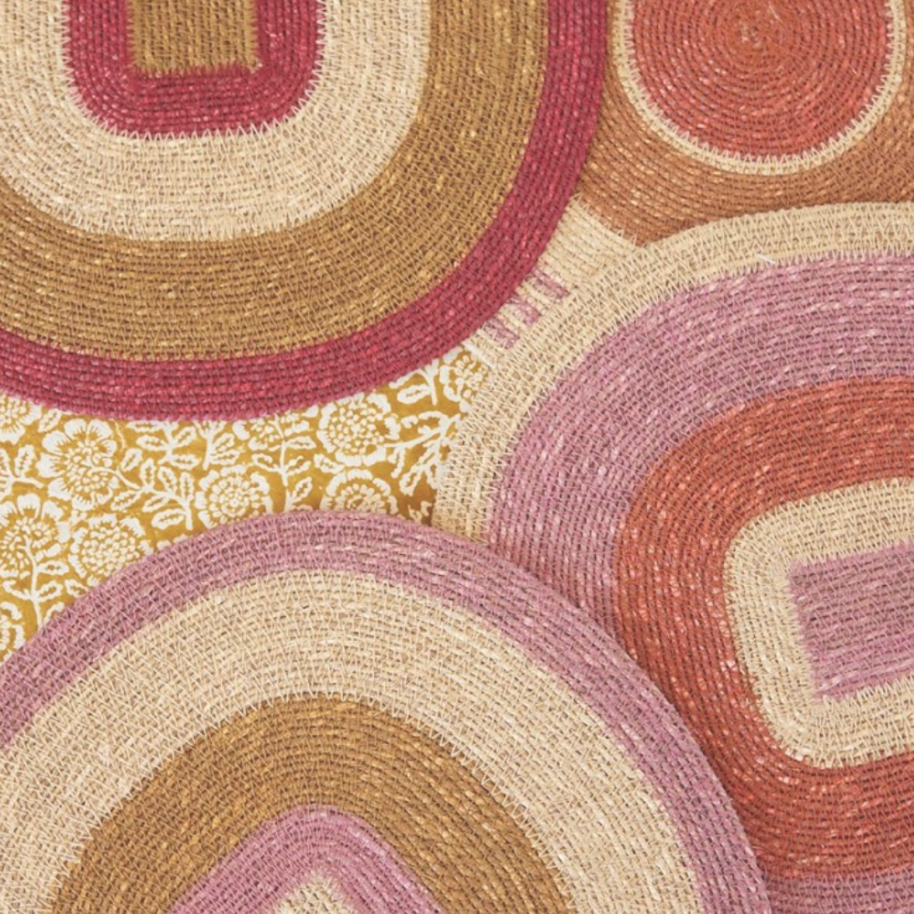 Bonheur du jour, Set de table en jonc de mer Mada - Hazel