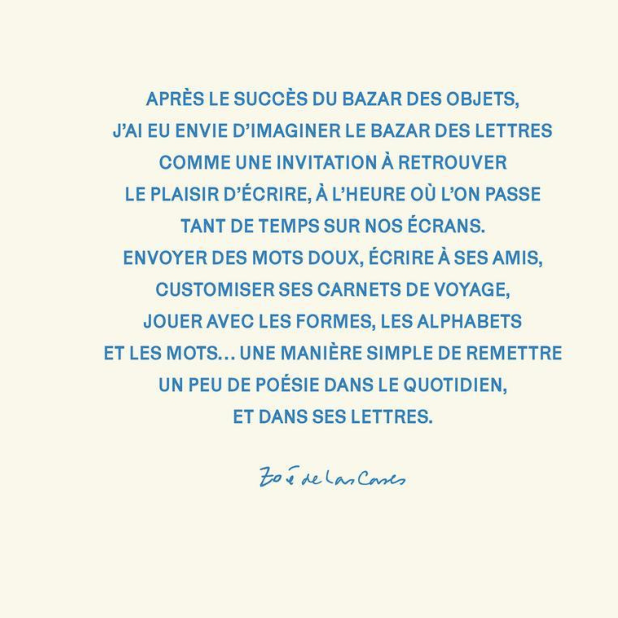 Zoé de Las Cases, Carnet de Stickers - Le Bazar des Lettres
