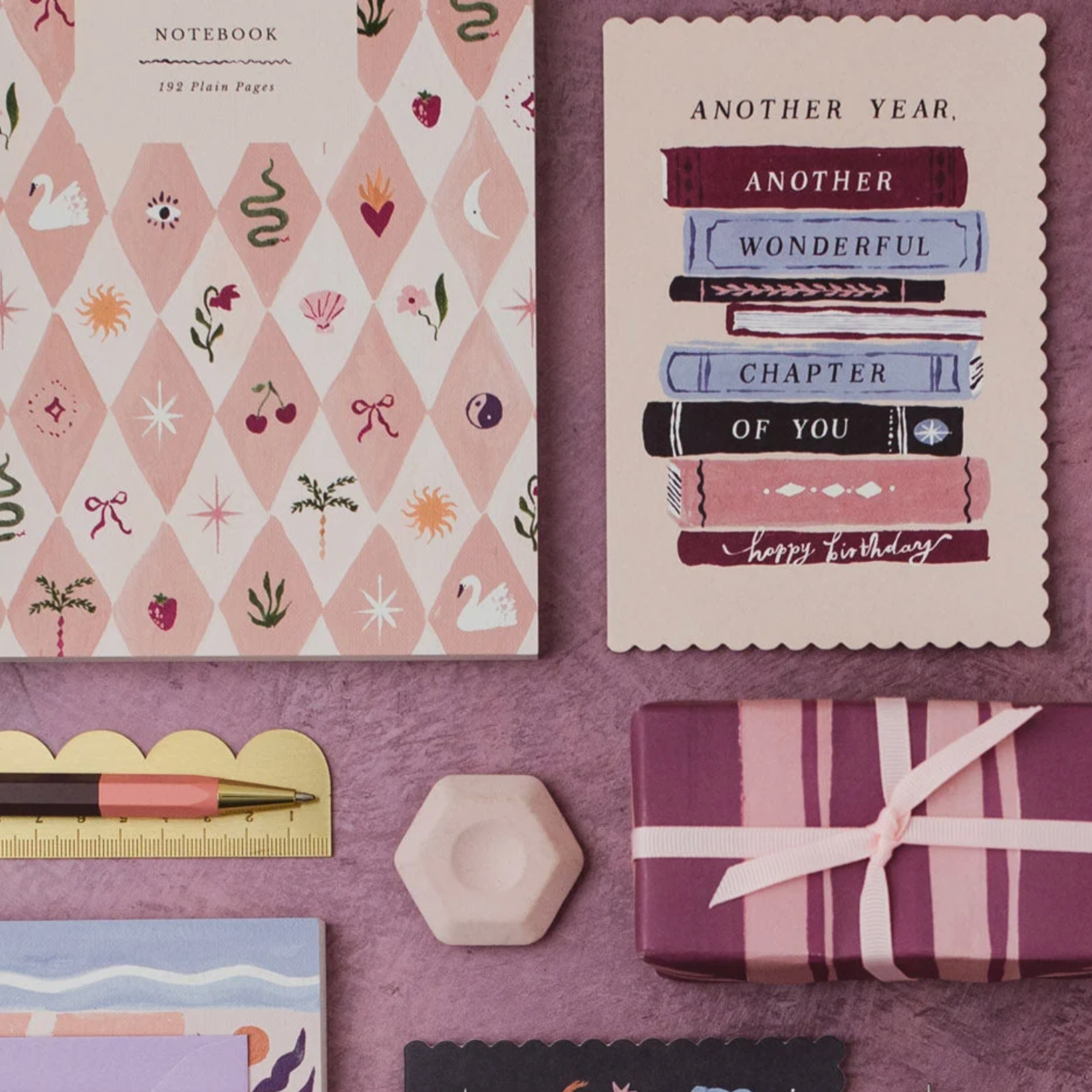 Sister Paper Co, Cahier - Blush Harlequin