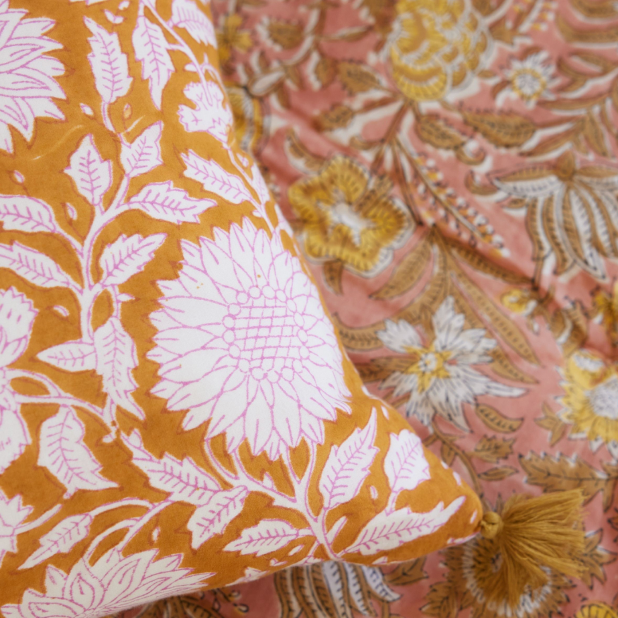 Housse de coussin 50x35 - Maya Caramel - Nad Yut