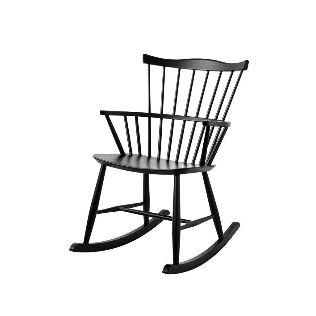 Rocking Chair en hêtre FDB Møbler - J52G Noir