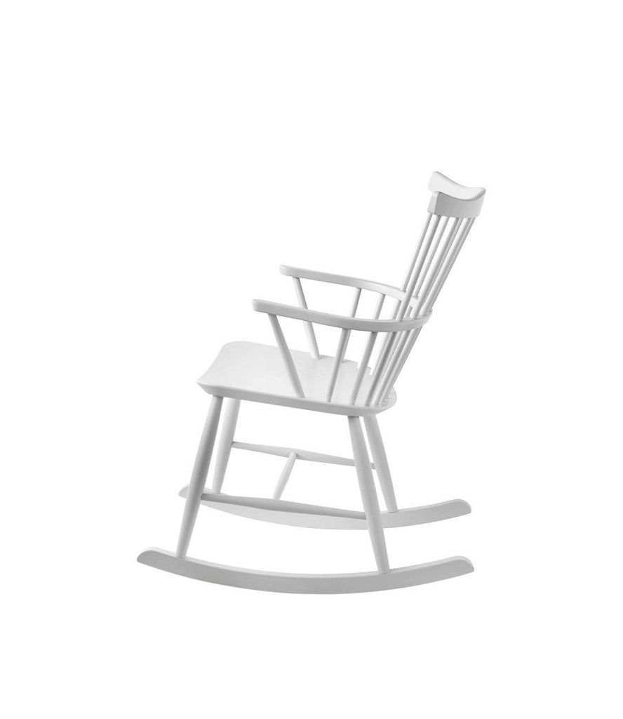 Rocking Chair en hêtre FDB Møbler - J52G Blanc