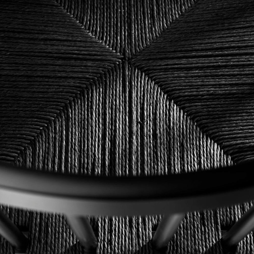 Chaise en bois et tissage FDB Møbler - J81 Hêtre noir