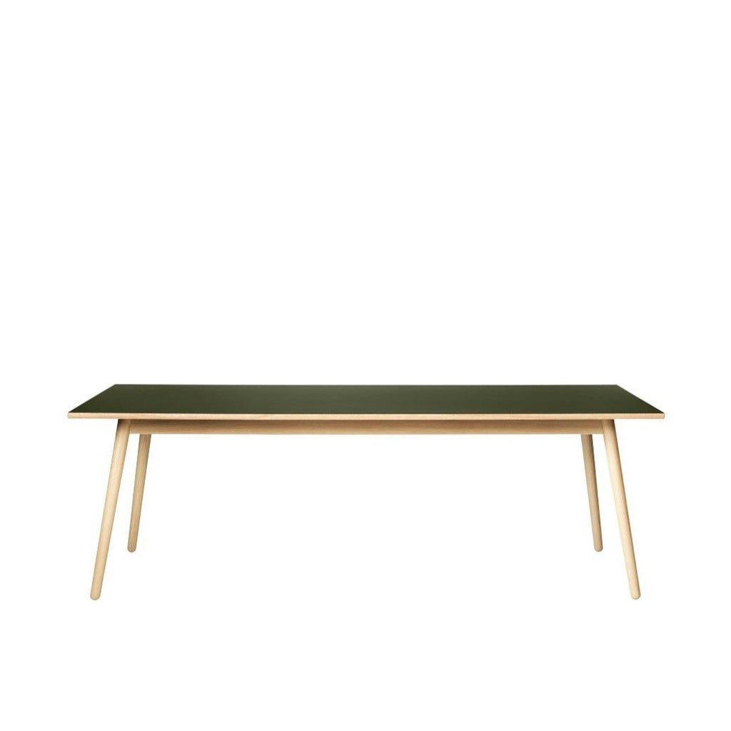 Table à manger FDB Møbler 220 x 95 cm- C35C Chêne vernis, Olive