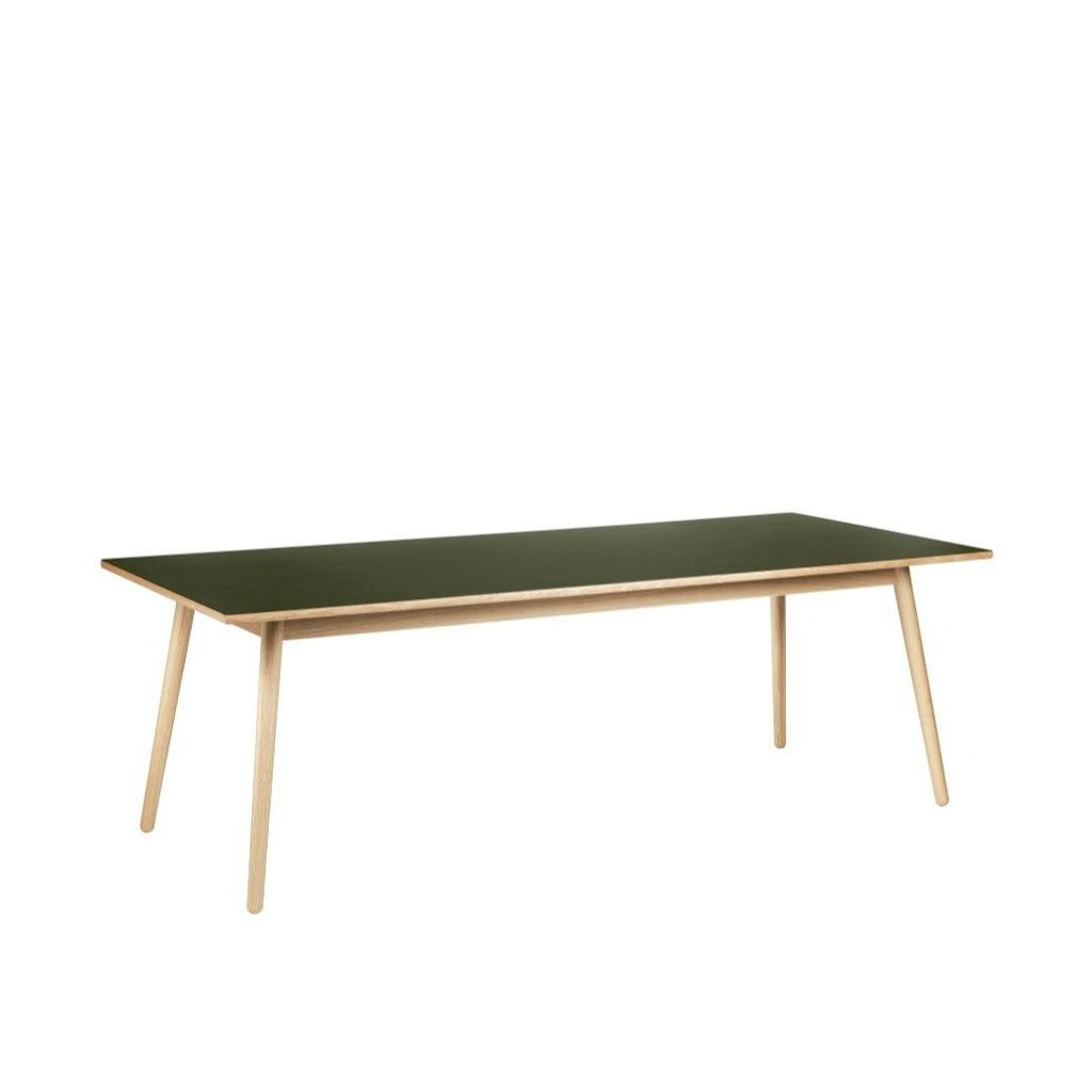 Table à manger FDB Møbler 220 x 95 cm- C35C Chêne vernis, Olive