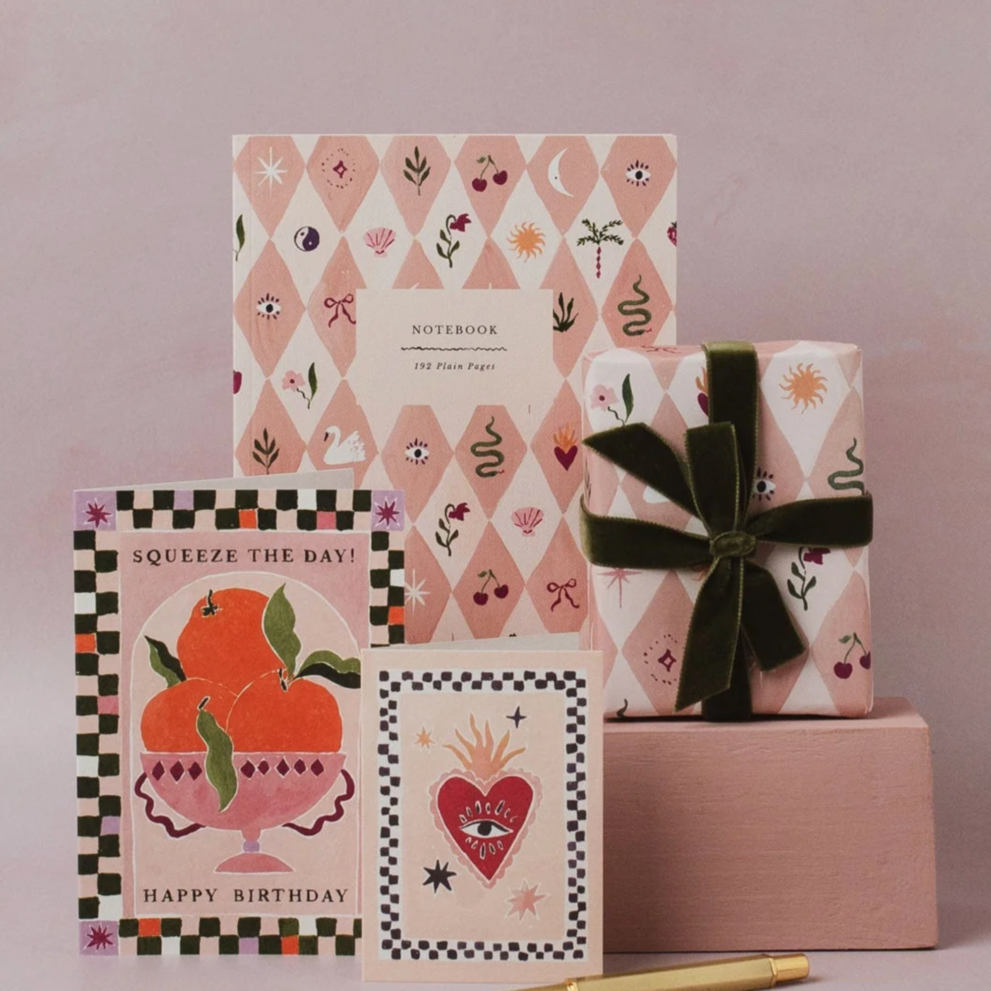 Sister Paper Co, Cahier - Blush Harlequin