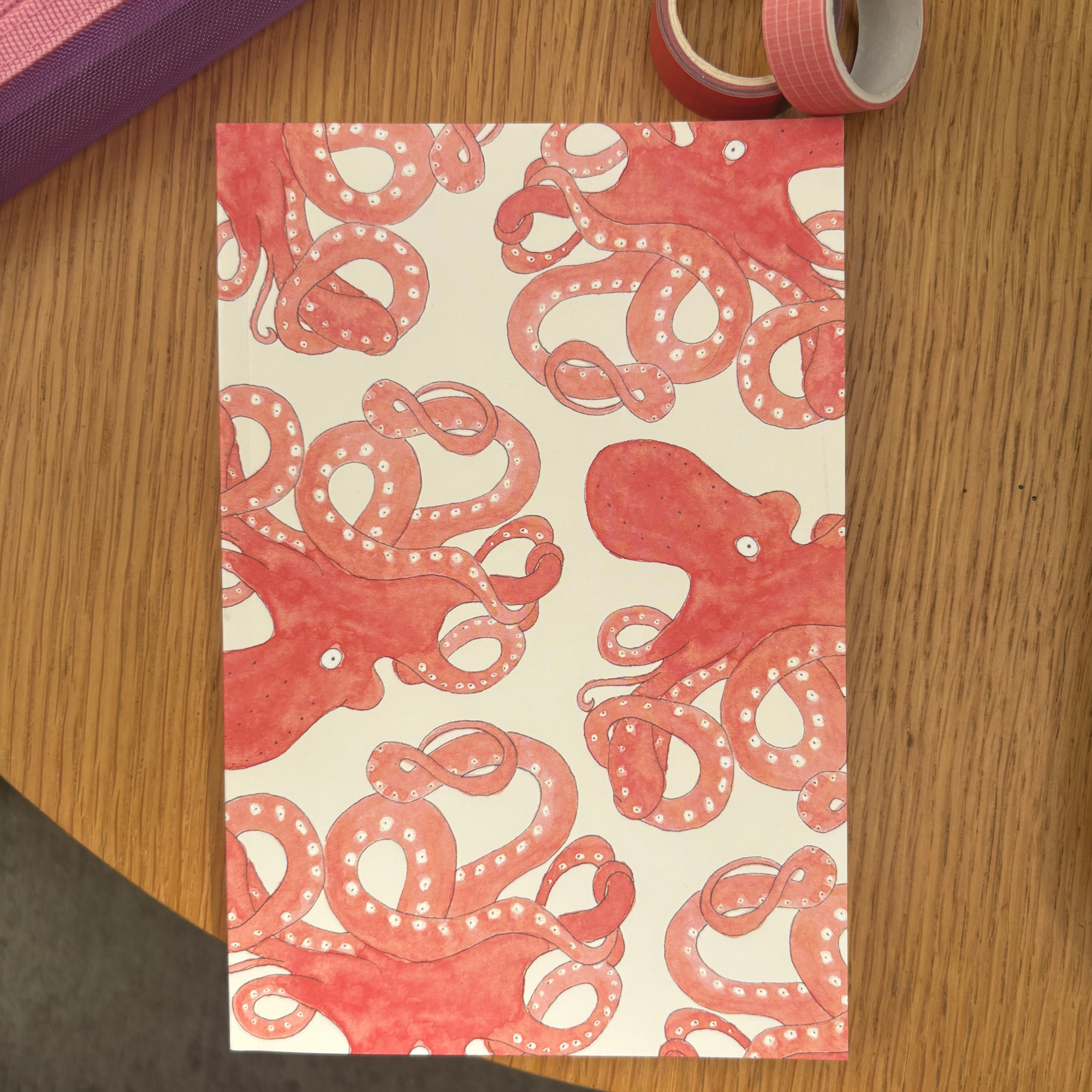 Carnet Moyen, Petit Gramme - Poulpe Blanc