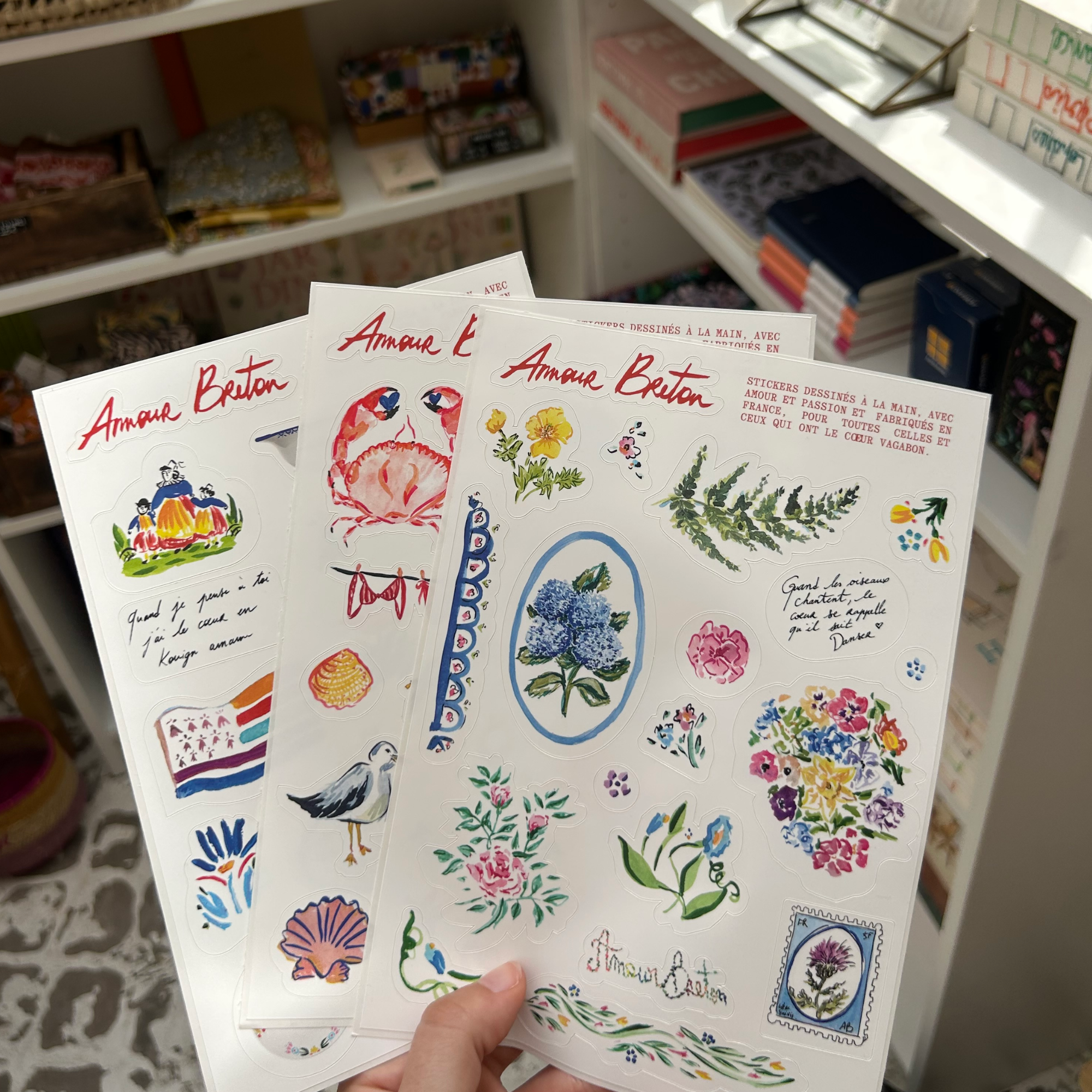 Planche de stickers - MER