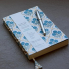 Paper Mirchi, Carnet de notes - Treillis Indigo