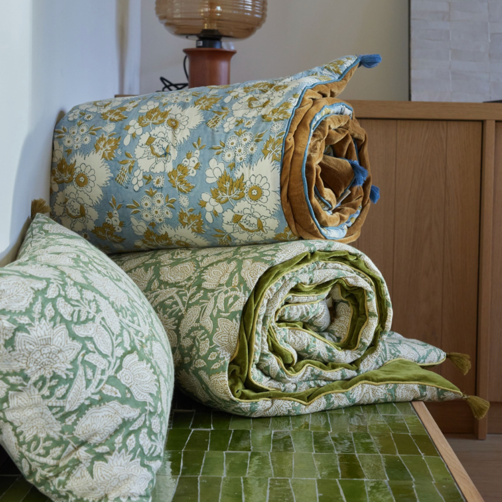 Bonheur du jour, Sur-matelas 200x90 - Chandra Kaki