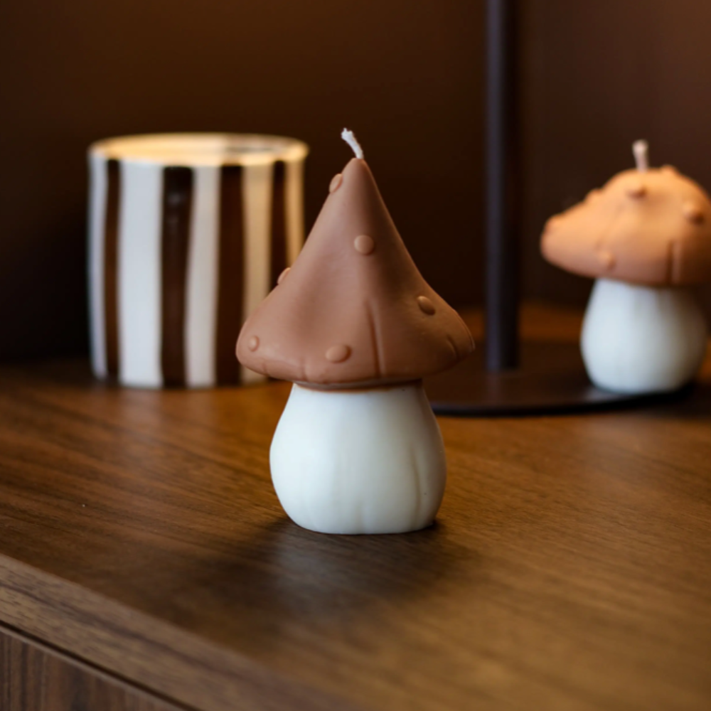 La Casa des Bougies, Bougies champignons pointu - Marron