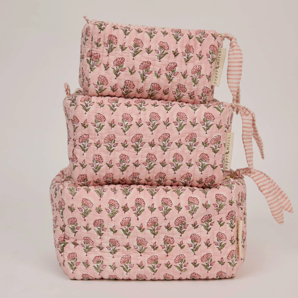 Paper Mirchi, Trousse de toilette - Disty Floral Blush