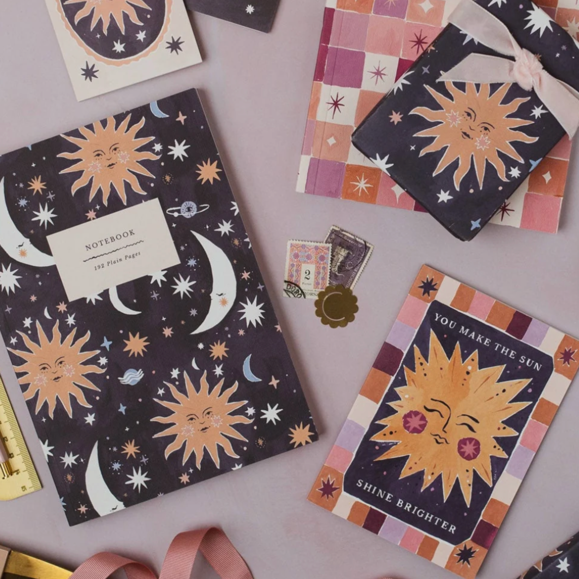 Sister Paper Co, Cahier - Soleil et Lune