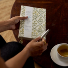 Paper Mirchi, Carnet de notes - Treillis floral crème au beurre