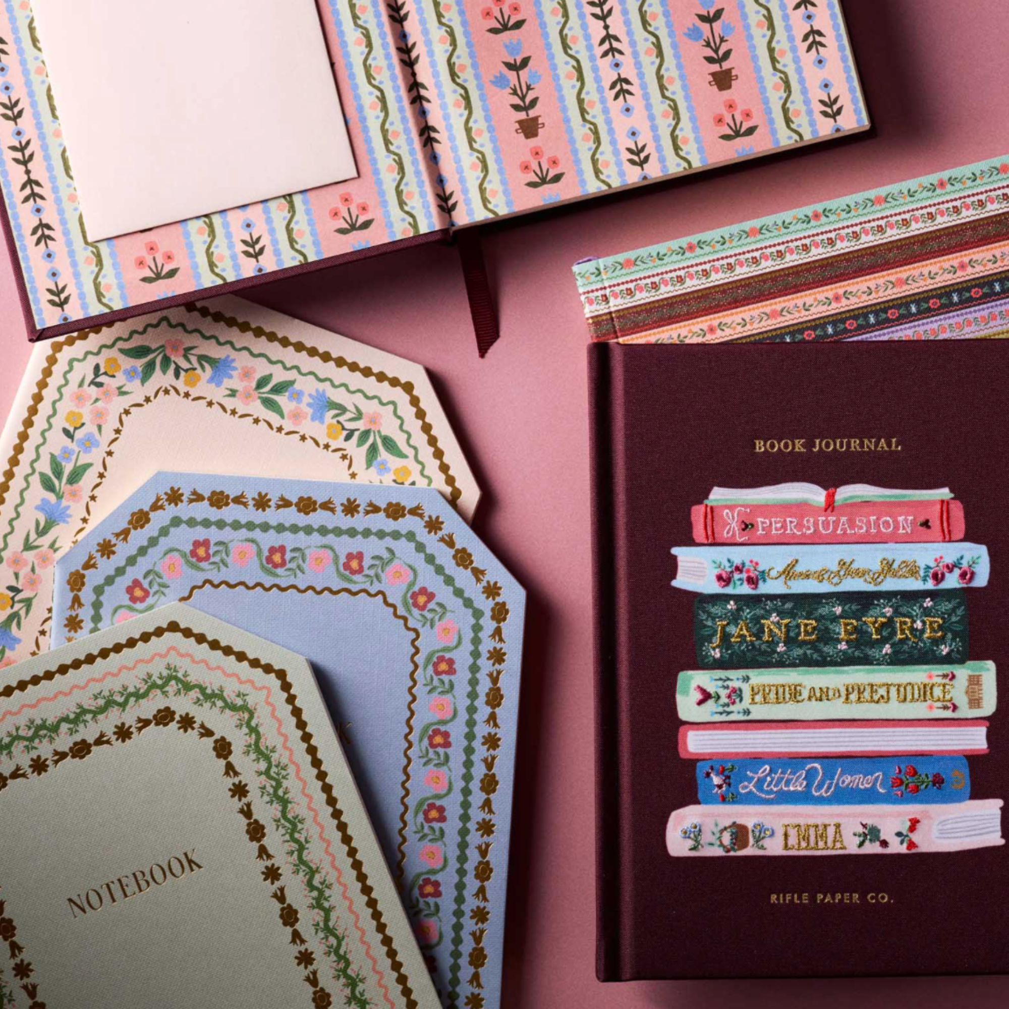 Rifle Paper Co, Journal brodé - Ladies Night Book Club