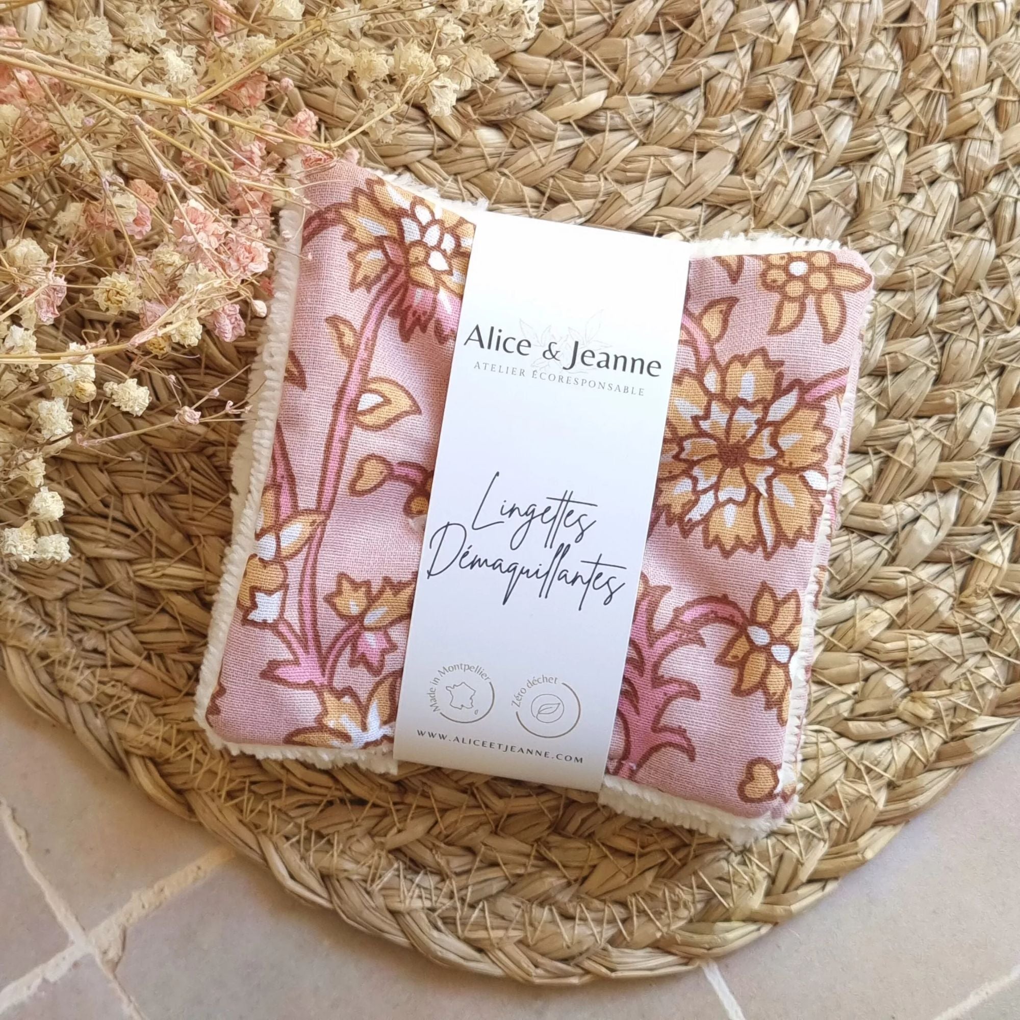 Alice et Jeanne, Lingettes démaquillantes - Gaïa