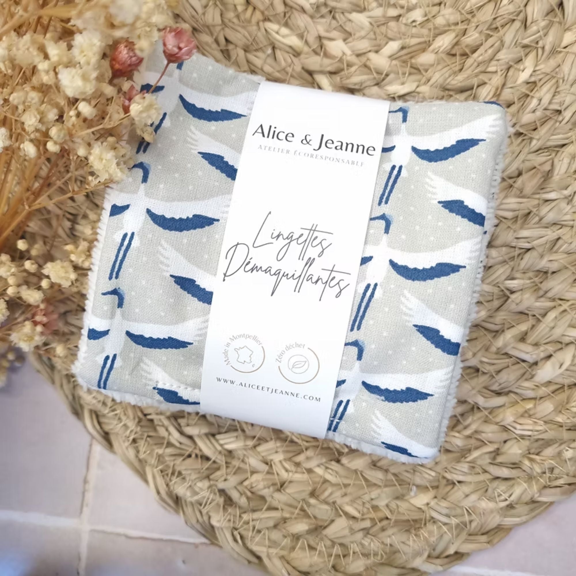 Alice et Jeanne, Lingettes démaquillantes - Sylvie