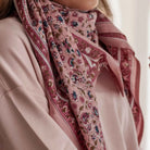 Bindi Atelier, Grand Foulard Indien -  Edel Blush