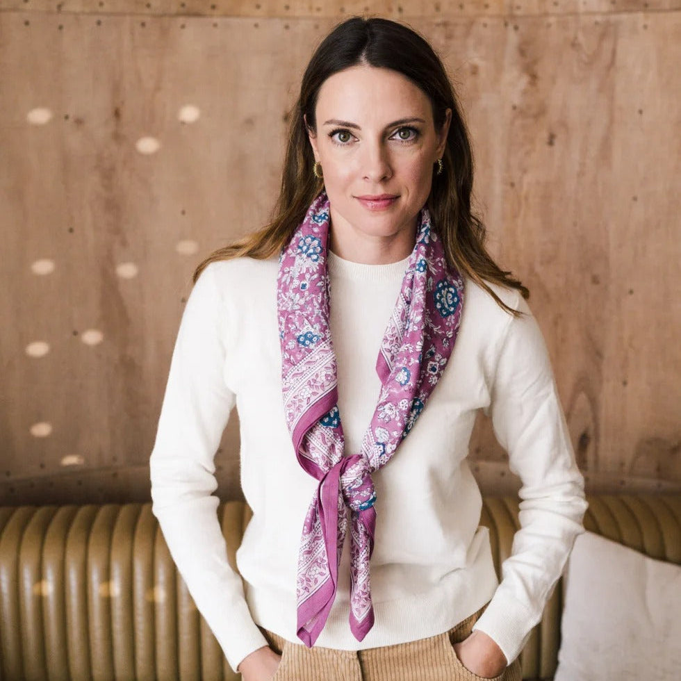 Bindi Atelier, Grand Foulard Indien - Kiala Bouquet