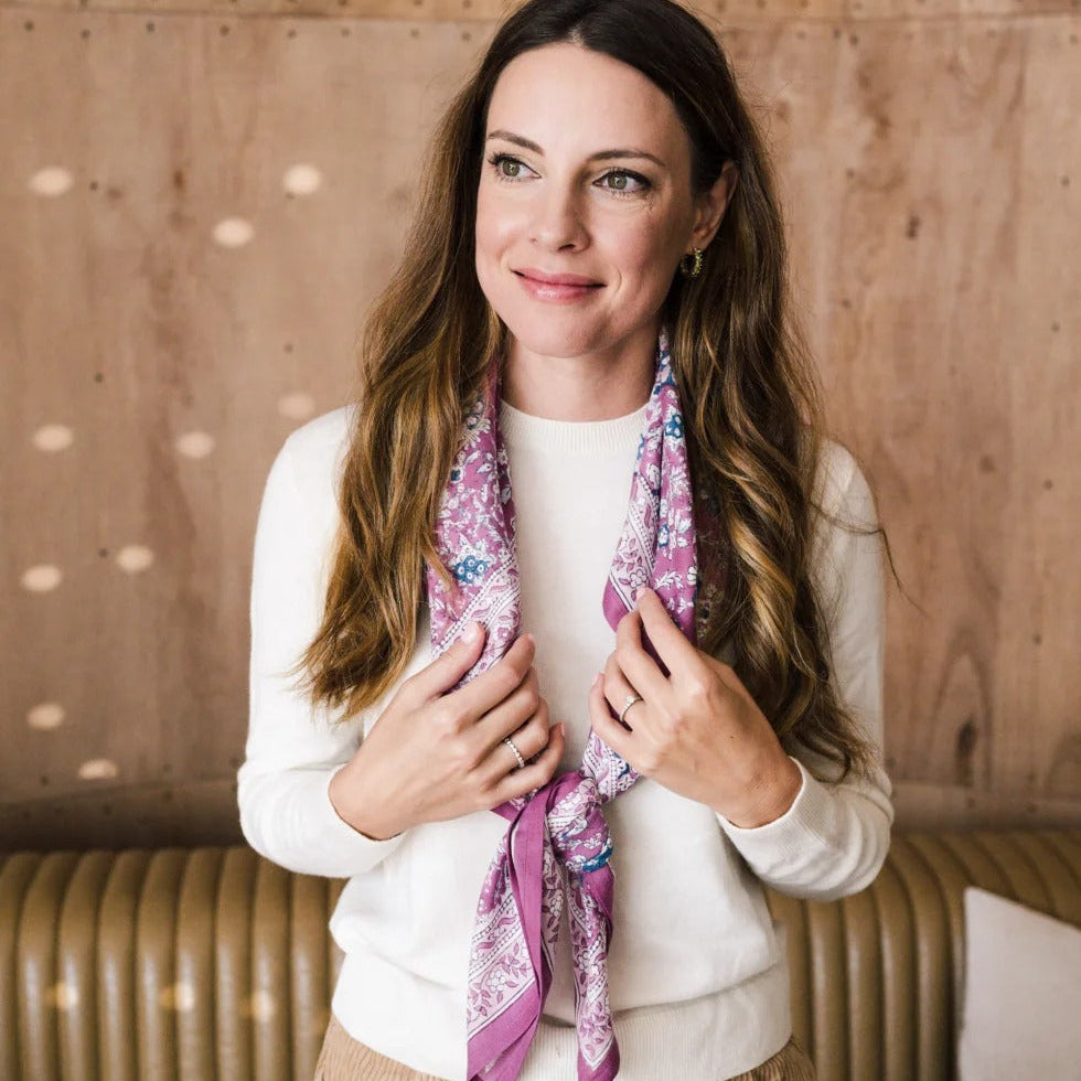 Bindi Atelier, Grand Foulard Indien - Kiala Bouquet